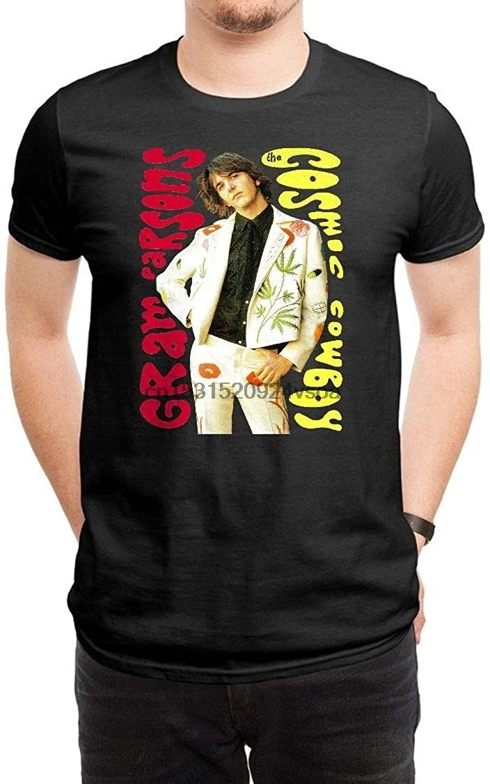 Мужские футболки Gram Parsons черные |