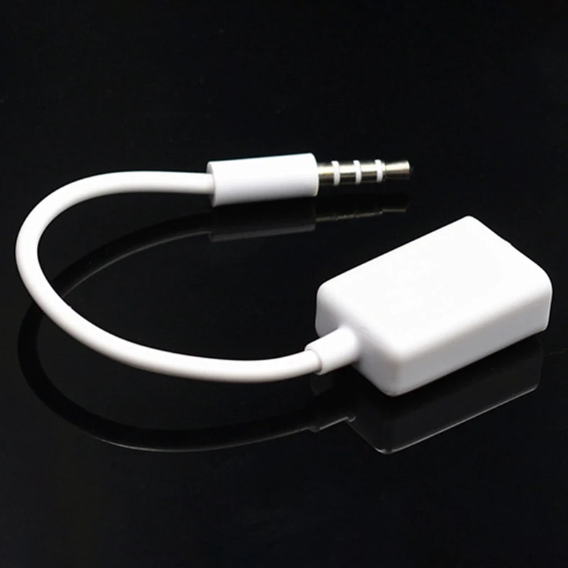 USB Кабель-адаптер для передачи данных/зарядки 3,5 мм аудиоразъем AUX к USB 2,0 Мужской Кабель-адаптер для зарядки