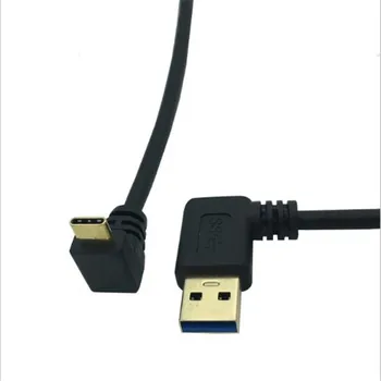 

Gold-plated USB3.0 version AM left bend / Type-C up and down curved computer notebook Android mobile phone data charging cable