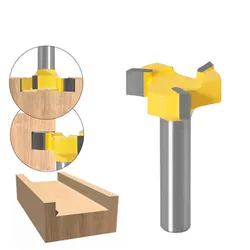 Fraise à bois, pour toupie à bois, fente en T, dent carrée, Tenon, couteau à découper, outil pour le travail du bois 
