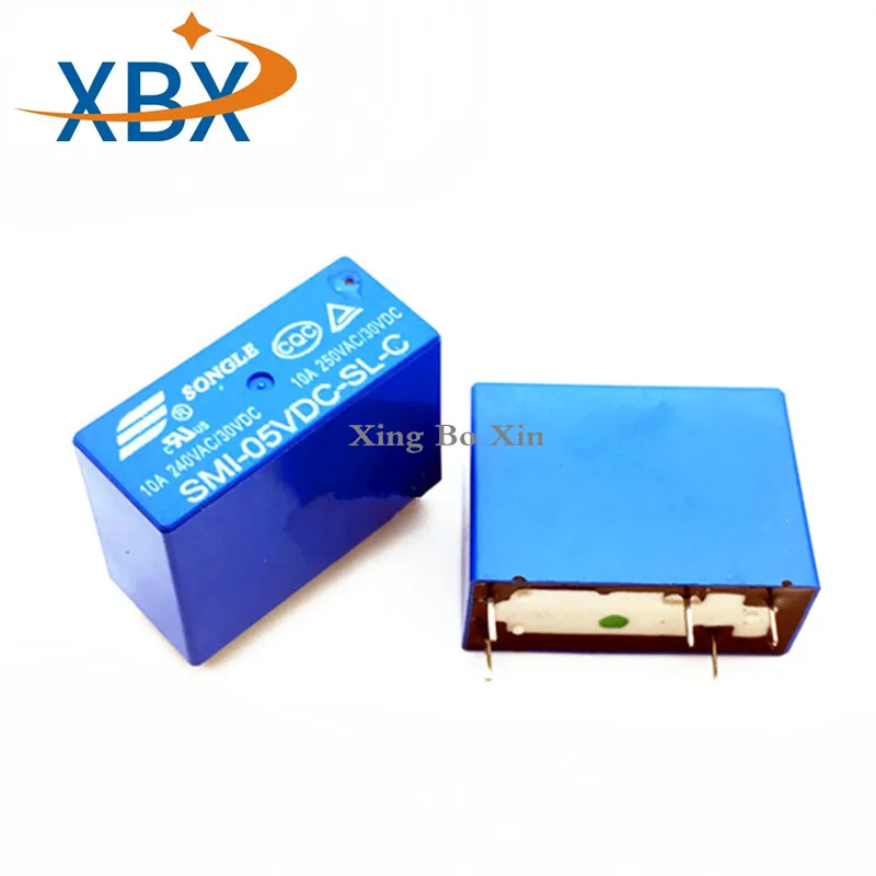 100% Новые оригинальные реле питания SMI-05VDC-SL-C SMI-12VDC-SL-C 5pin 10A 250VAC/30VDC DC05V 12В 24В |