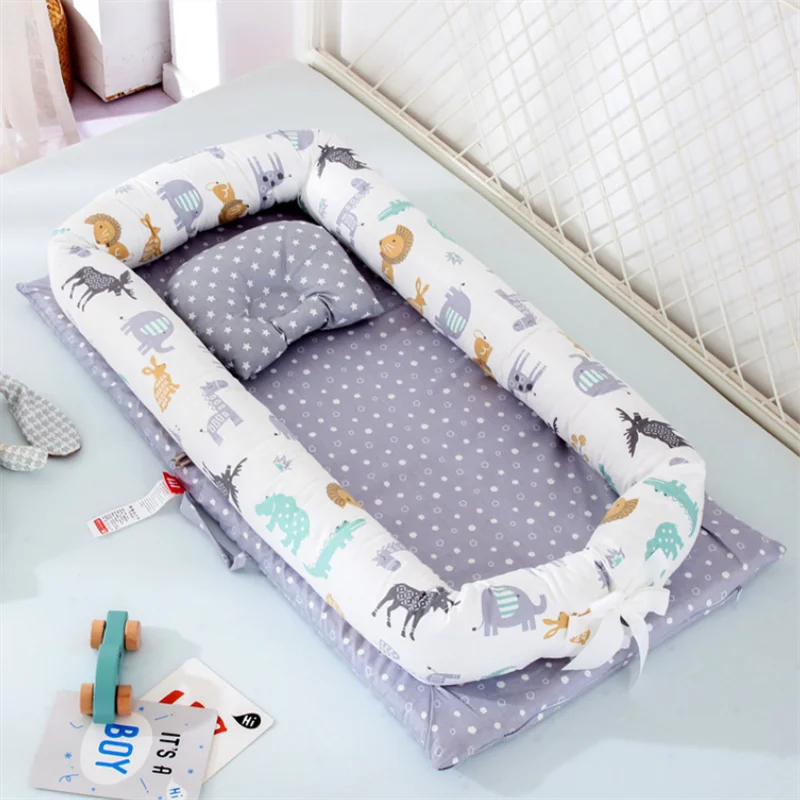 90*55cm Portable Toddler Bionic Bed Cotton Baby Bassinet Bumper,Folding Sleep Baby Nest Bed, Newborn Play Mat Travel Bed 90*55cm Portable Toddler Bionic Bed Cotton Baby Bassinet Bumper,Folding Sleep Baby Nest Bed, Newborn Play Mat Travel Bed