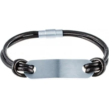 

Jay VI bracelet with white steel leather