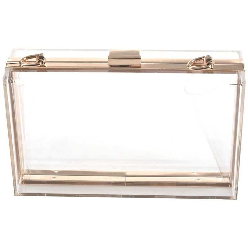 clear perspex clutch
