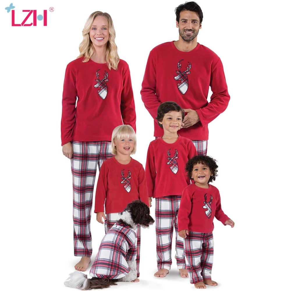 Christmas-Pajamas Daddy Girl Family Matching And Boy Mom LZH New-Year