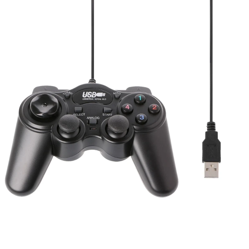 

USB 2.0 Gamepad Gaming Joystick Wired Game Controller For PC Computer Laptop