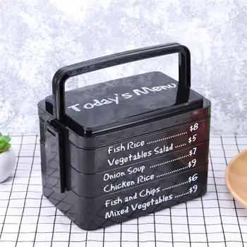 

3 Layers Today's Menu Lunch Box Microwave Bento Box Japanese Style Bento Lunch Container Storage Box kitchen