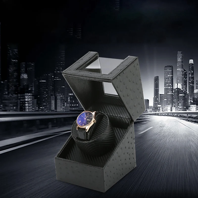 Wholesale 1 Slot Grid Watch Winder Box For Watches Wooden Automatic Mechanical Watches Holder Storage Organizer Container