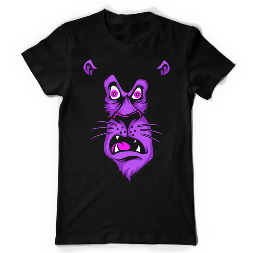 Shocked LION Face мультипликационный персонаж Mockup забавная Dtg Мужская футболка Ts6