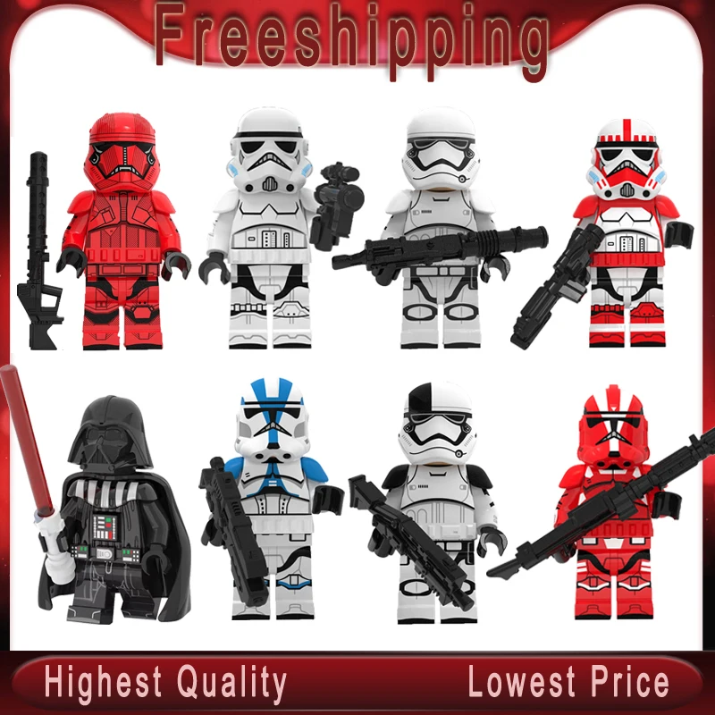 

New Stars Wars Imperial shock Cloned Storms Troopers Legoingly MiniFIGurined Blocks Bricks Model Kits Toys for Children Gift