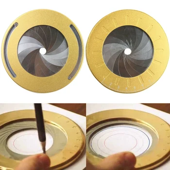 

Adjustable Stainless Steel Woodworking Measuring Ruler Circle Drawing Tool H-best