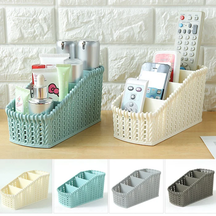 Storage Plastic Basket Kitchen Box Bin Cloth Container Home Laundry Organizer Desktop Storage Box_WK