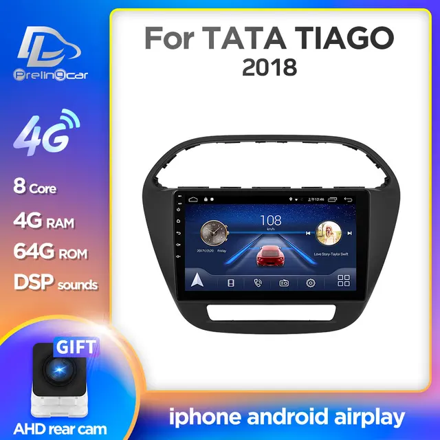 $US $134.40 prelingcar For TATA TIAGO 2018 years Car monitor Radio Multimedia Video Player Navigation GPS Andro