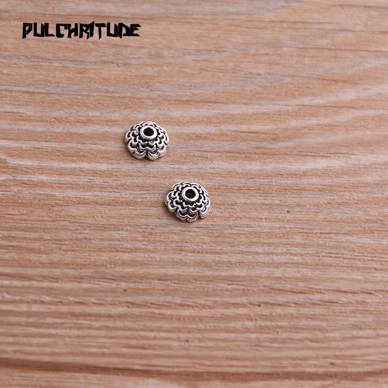 Pulchrode 100 шт 3*7*7 мм двухцветная пустотелая мини-цветок DIY разделенные ювелирные аксессуары Подвески для изготовления ювелирных изделий