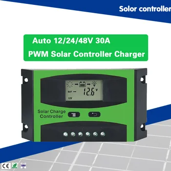 

30A PWM Solar Charger Controller Auto 12/24/48v for Battery Charging