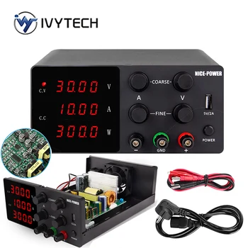 IVYTECH 120V 3A 60V 30V 10A 5A Adjustable Switching DC Lab Bench Power Supply LCD Screen Digital Regulated Modul Laboratory