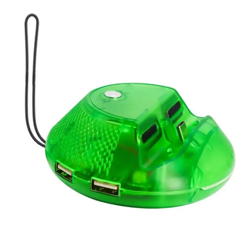 Green Newest Portable Cooler Charger Station USB 3.0 Type C HDMI TV Dock Base Converter Holder For Nintend Switch Game Console Host - Цвет: Green
