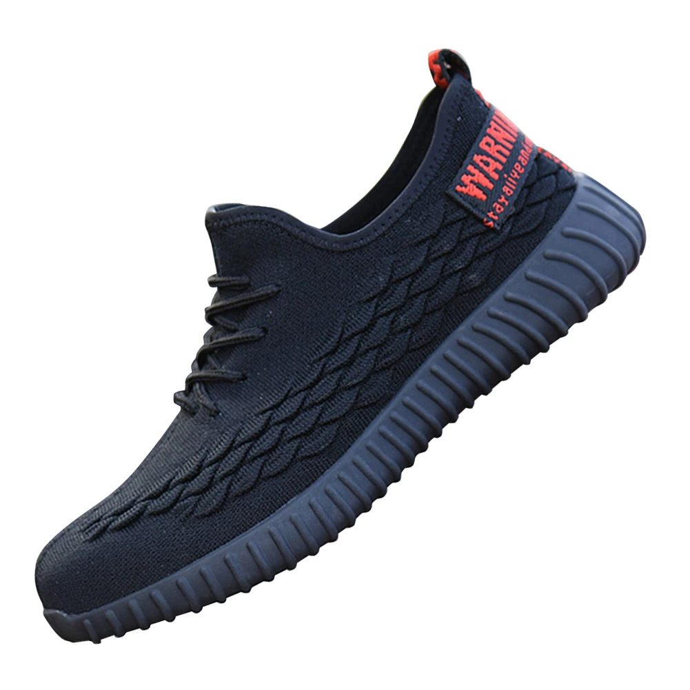 

Men Work Casual Outdoor Sneakers Summer Protective Ultra Lightweight Trainers Breathable Boots Safety Shoes Steel Toe Anti Slip