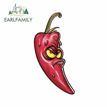 

EARLFAMILY 15cm x 7.4cm for Chili Pepper Fine Decal Funny Car Stickers Windshield Bumper Windows Cartoon Oem Car Accessories