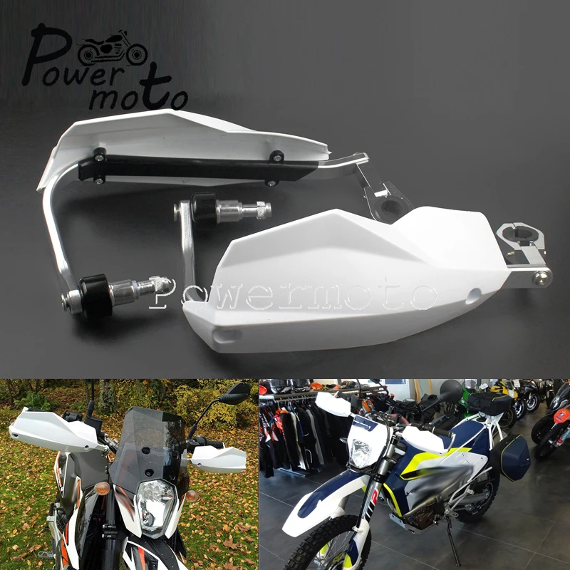 Мотоцикл MX Enduro гоночный велосипед 7/8 &quot1 1/8&quot Защита для рук Белый рука Щит