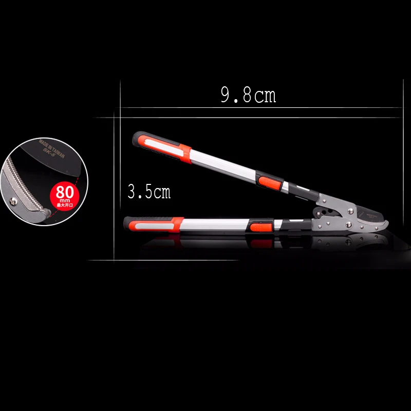 Beste Schaalbare Tuin Boom Snoeischaar Hoge Tak Snoeien Tool Telescopische Lange Bereiken Aluminium Handvat Fruit Mes Picker Snoeischaar