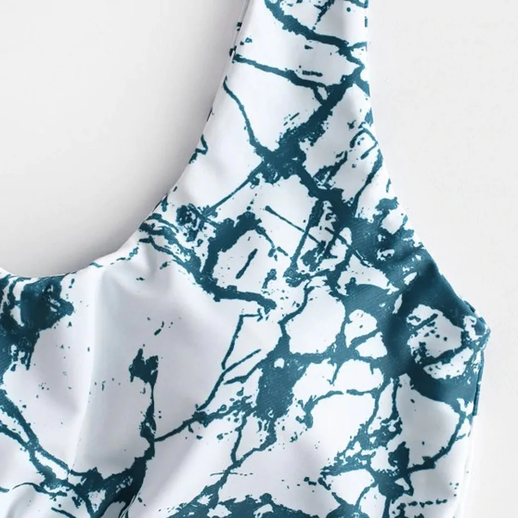 Модный сексуальный комплект бикини для женщин праздничный купальник с принтом