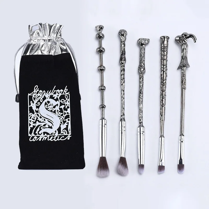 4 unids/set brocha de maquillaje Harri potter juego de brochas de sombra de ojos varita herramientas profesionales de belleza brocha de cosméticos juego de maquillaje mágico|Muñecas| - AliExpress