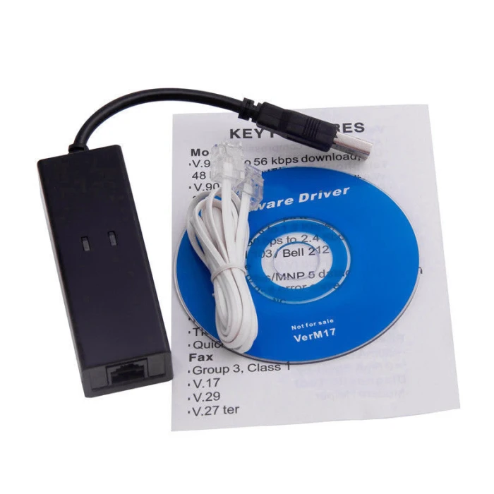 USB 56K факс внешний модем V.92 V.90 Наберите голосовые данные для Windows XP WIN7 AS99