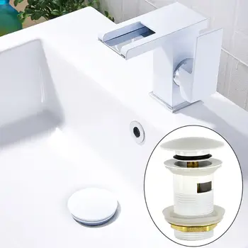 

Copper Sink Pop-up Drain Stopper Basin Cap Washbasin Plug Home Bathroom Lavatory Kitchen Bathtub Accessories Kit
