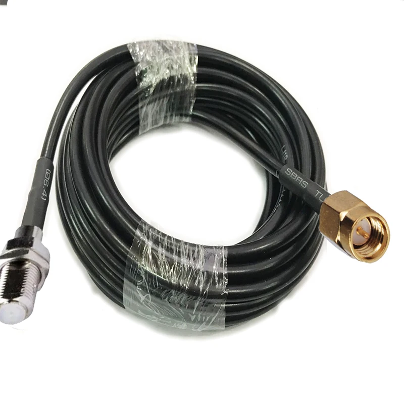 LMR195 Cable SMA Male to F Female Connector RF Coaxial Extension Jumper 50ohm 1m 3m 5m 10m 15m 20m 30m | Обустройство дома