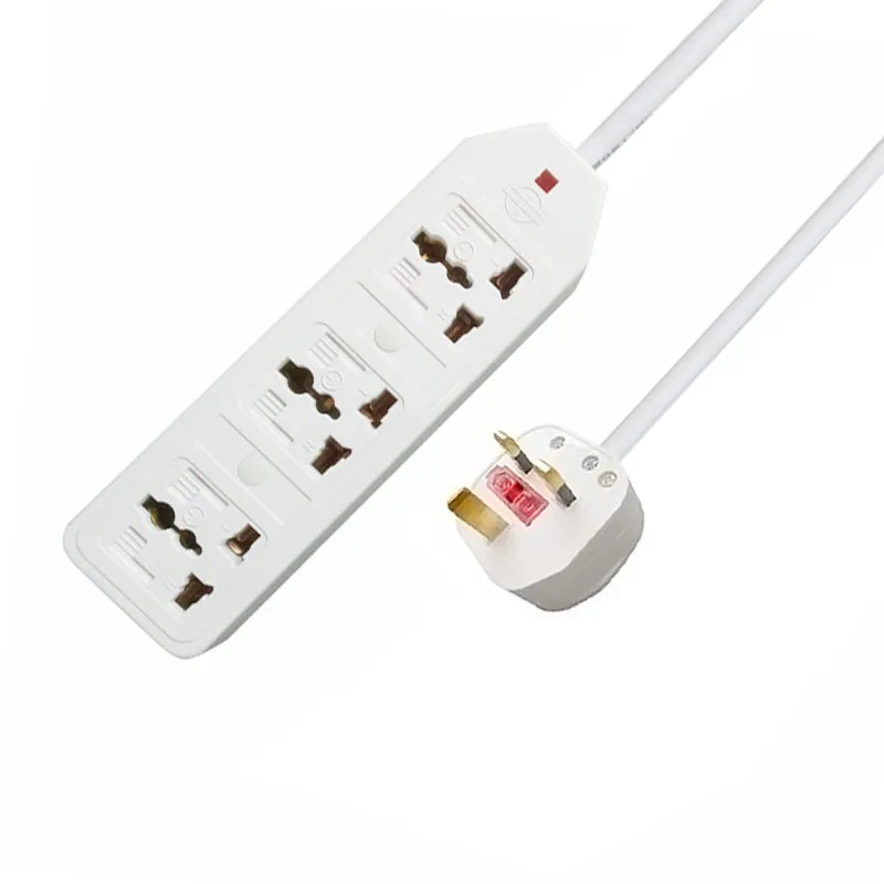 UK PLUG Новые путешествия адаптер Eu Us Au штепсельная розетка стандарта Великобритании Универсальный адаптер переменного тока в постоянный ток на выходе Мощность полосы Многофункциональность удлинитель 0,5/1/1,5/2/3/5 м кабель - Цвет: UK PLUG