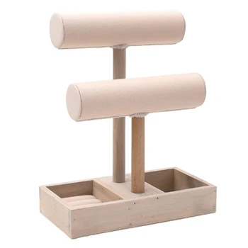

Plain Unpainted Wooden T-Bar Earrings Necklace Bracelet Jewelry Display Holder Stand for Jewelry Packaging Display