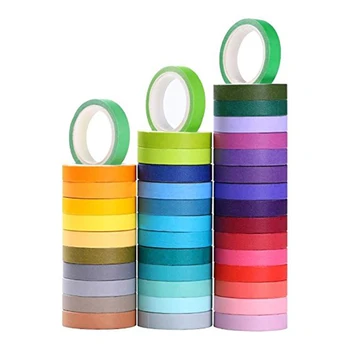 

40 Rolls Washi Tape Set, Decorative Masking DIY Tapes for Children and Gifts Warpping (Mix)