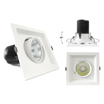 

LEDLUX LC7430C headlight Led Downlight COB 30W 220V warm white square adjustable with reflector