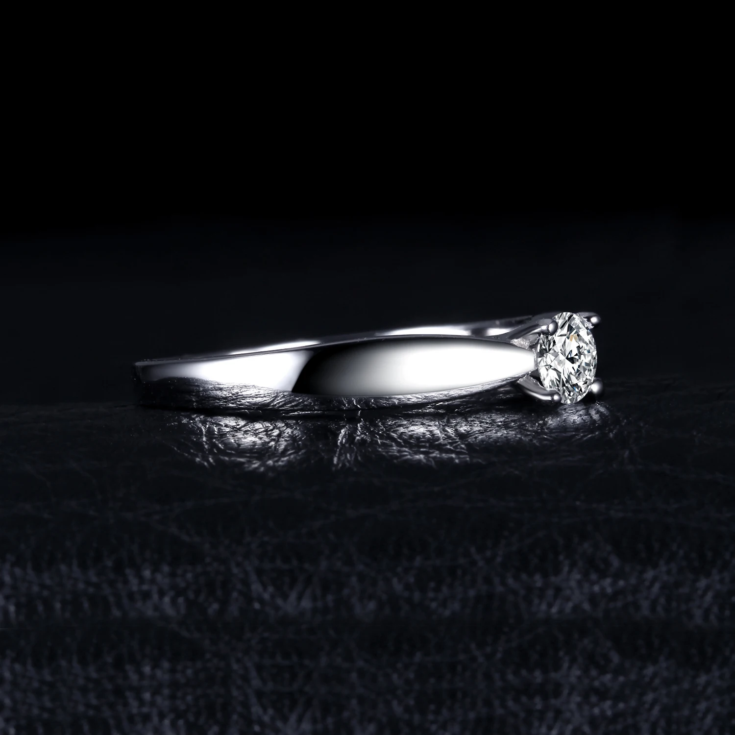 Jewelrypalace прекрасный 0.2ct Обручение пасьянс кольцо стерлингового серебра 925 пробы родием Свадебные украшения для девочки на продажу