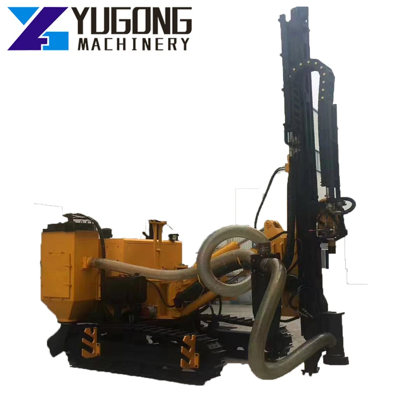 Crawler 150T Dust Collecting DTH Drilling Rig Blast Rock Drilling Equipment Drilling Water Well Construction Creating Oil Well