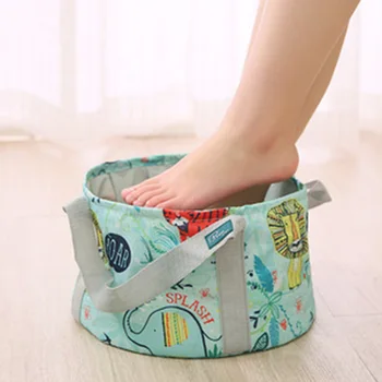 

Folding Basin Portable Collapsible Wash Basin with Travel Carry Bag Leak-proof Lightweight Washtub Wash Travel Foot Bucket
