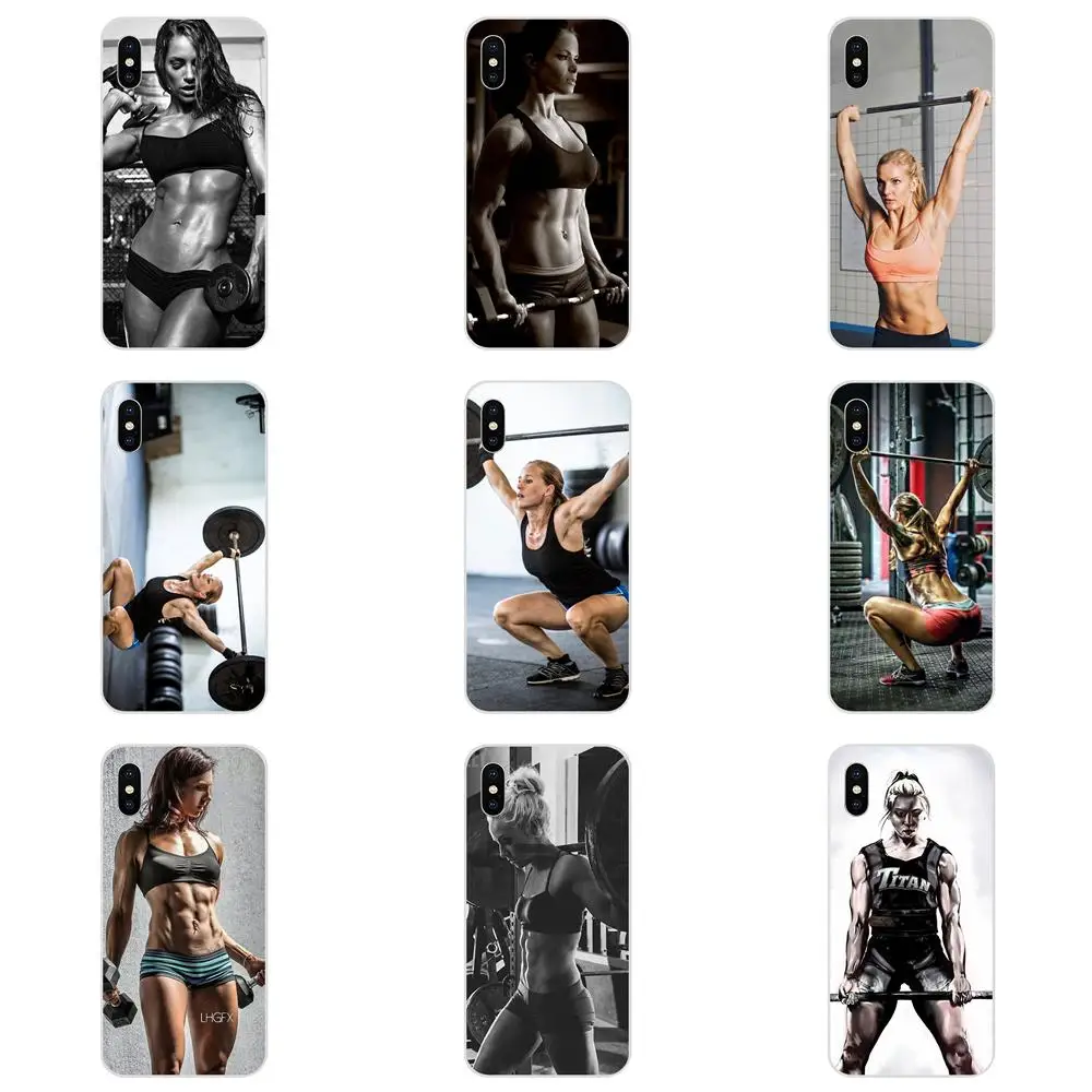 

Crossfit Women Lifting Weights For Samsung Galaxy Note 5 8 9 S3 S4 S5 S6 S7 S8 S9 S10 5G mini Edge Plus Lite Cute Phone Case