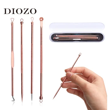 

4Pcs/Set Blackhead Comedone Acne Pimple Blackhead Remover Acne Needles Facial Pore Cleaner