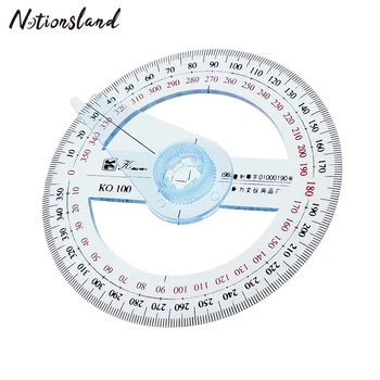 

1 Pcs Portable Patchwork Ruler 360 Degree Pointer Protractor Ruler Angle Finder Swing Arm 10cm School Office Sewing Supplies