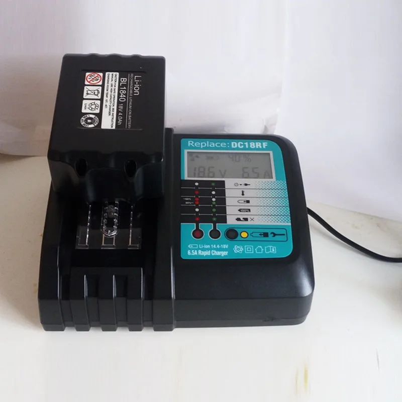 6.5a зарядное устройство для аккумуляторов Makita 14 4 V 18V BL1830 Bl1430 DC18RC DC18RF с вилкой ЕС