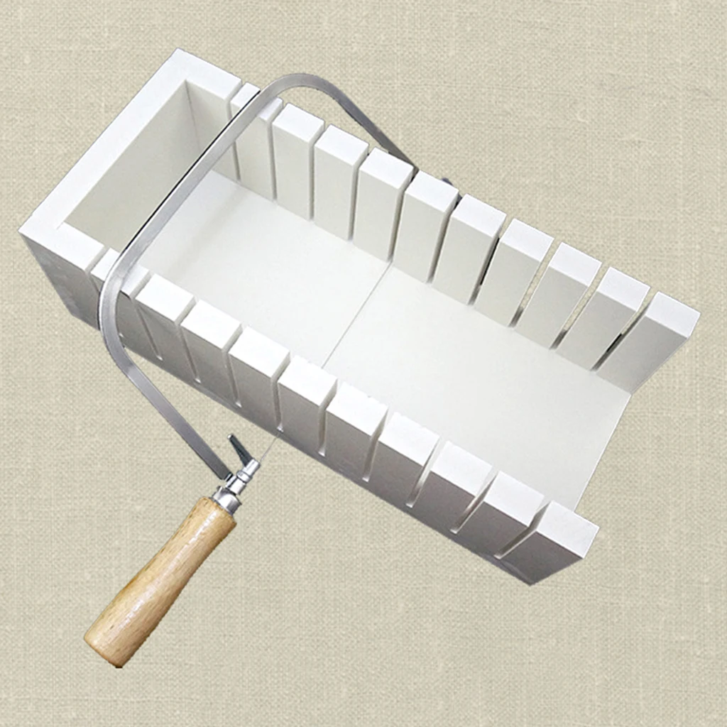 Multi-purpose Practical Plastic Soap Cutter, Soap Making Loaf Mold, Wood Soap Cutting Mould Tools for Beginners