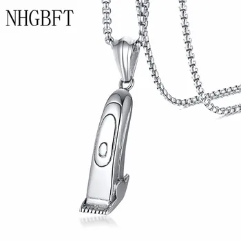 

NHGBFT Unique shaving knife pendant necklace for mens punk stainless steel male pendant Dropshipping