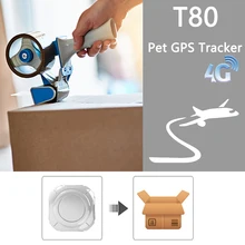  Mini 4G GPS Vehicle Tracker T80 For Child bike car pet with SOS button and 4 LED Lights With 900mAH Battery 