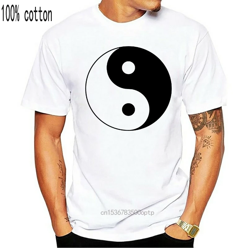 Новинка 2019 модная мужская одежда Yin and Yang Классическая китайская футболка с