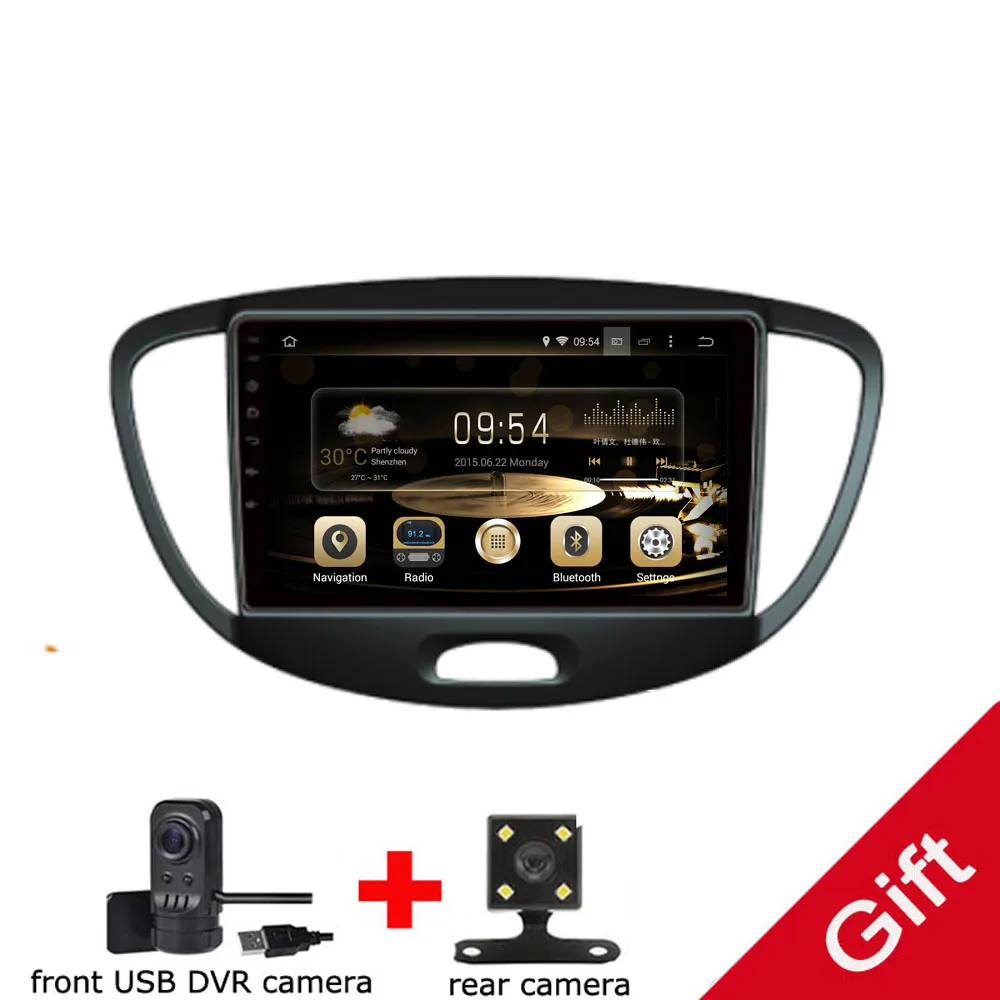 

Android 9.0 Octa Core PX5/PX6 Fit HYUNDAI i10 2009 - 2012 Car DVD Player Navigation GPS Radio