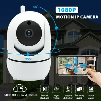 

1080P WiFi IP Camera Network IR-Cut Pan Tilt Night Vision CCTV Pet Baby Monitor