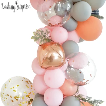 

Rose Gold Balloon Garland Kit Balloon 1 Year Birthday Party Baby Shower Wedding Party Supplies First Birthday Balloons Decora
