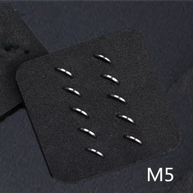 M5 Risk 10 шт. M5 M6 плоская колодка кольцо болт из титанового сплава прокладка Горная дорога велосипед Тормозные детали винт Регулировка прокладка для Morelocking - Цвет: M5