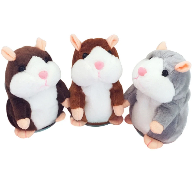 repeating talking plush hamster